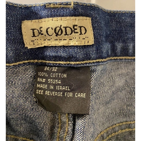 DECODED Jeans Men’s Tag Size 34x32 Heavyweight Denim NWT - Picture 2 of 13